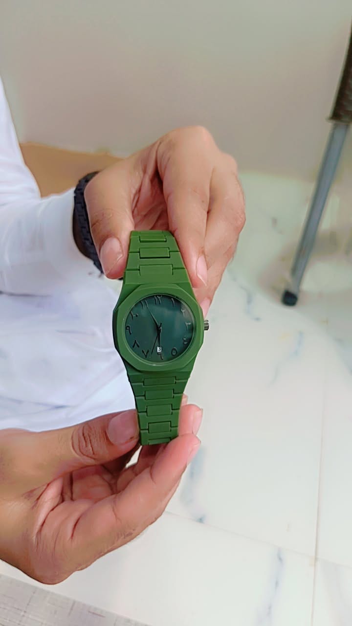 Arabic Aura Black Dial Watch