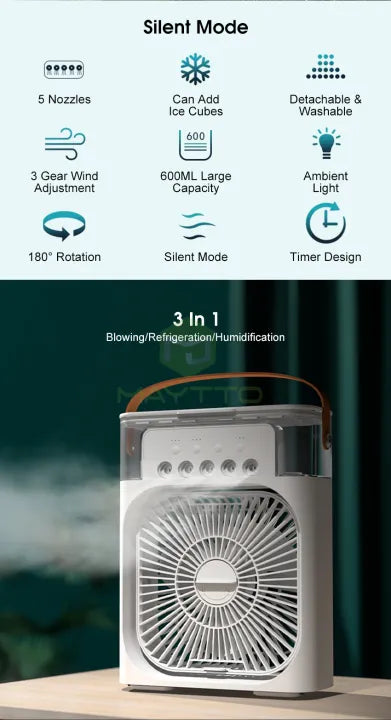 Portable Humidifier Air Conditioner Fan