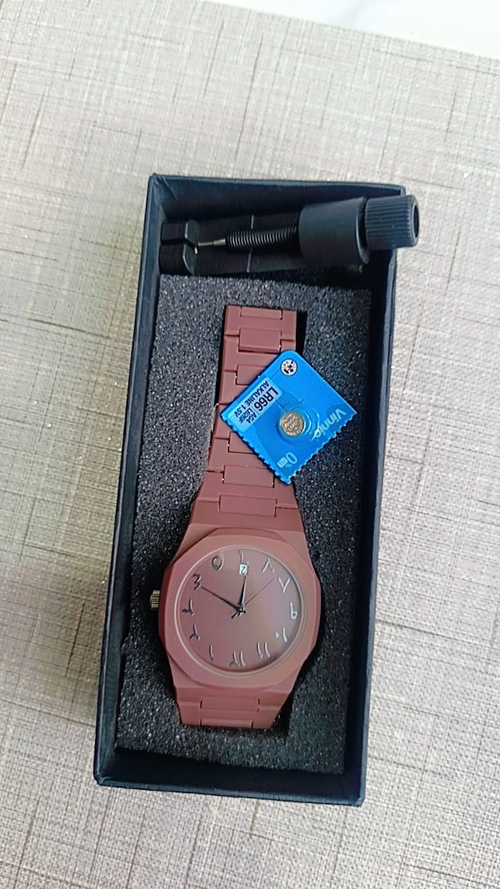 Arabic Aura Black Dial Watch