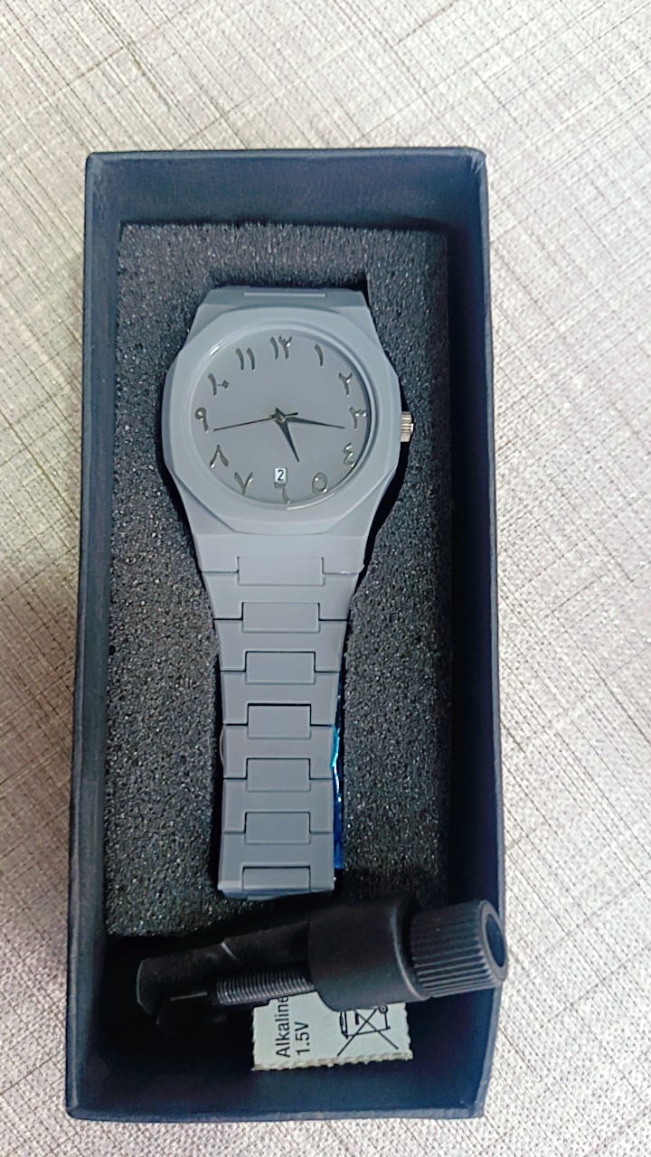 Arabic Aura Black Dial Watch