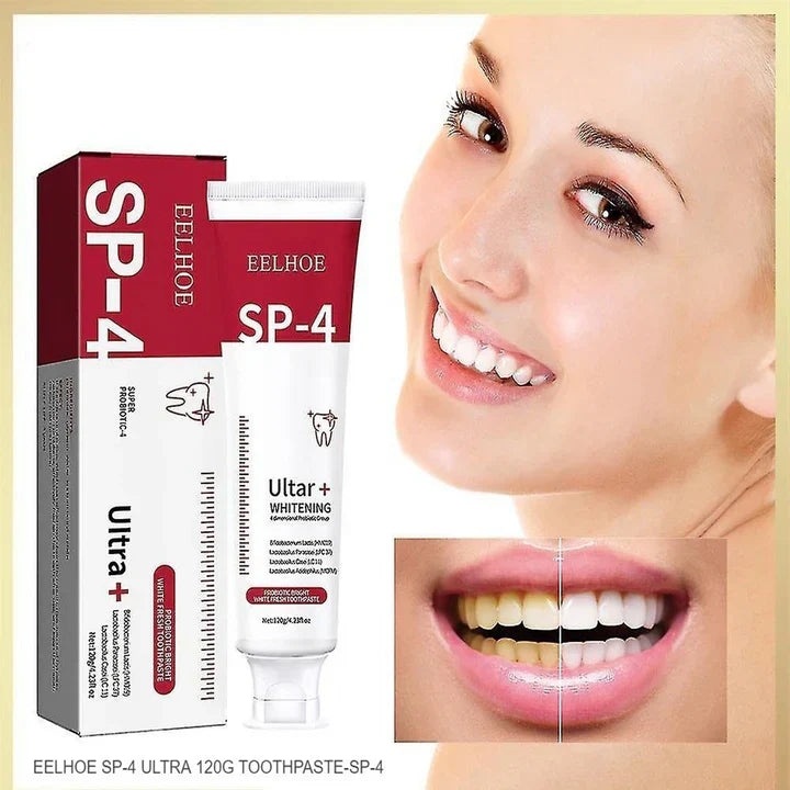 Eelhoe SP-4 Ultra + Probiotic Bright White Fresh Toothpaste - 120g