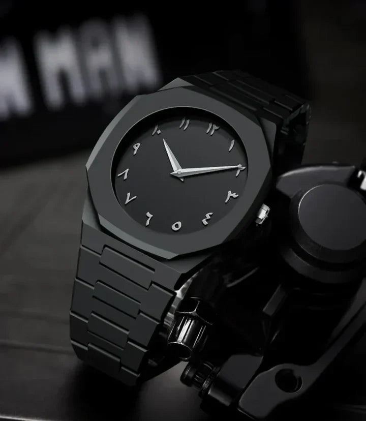 Arabic Aura Black Dial Watch